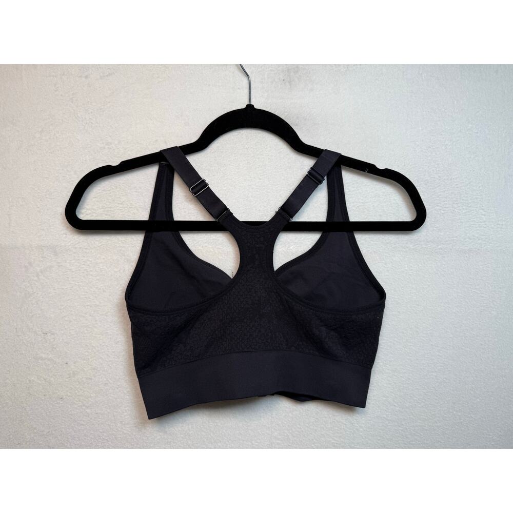 Free People Movement Textured Zip Front Bra, Black, XS/S - Picture 2 of 3